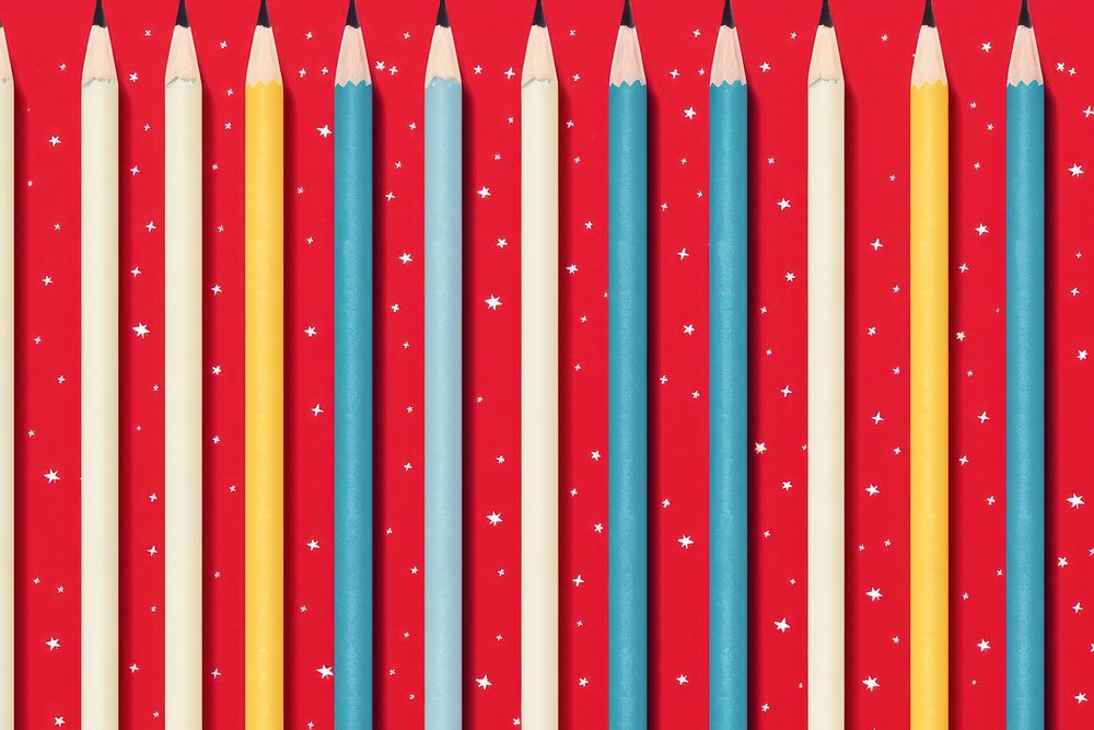 Vintage Christmas style pencil backgrounds pattern. AI generated Image by rawpixel.