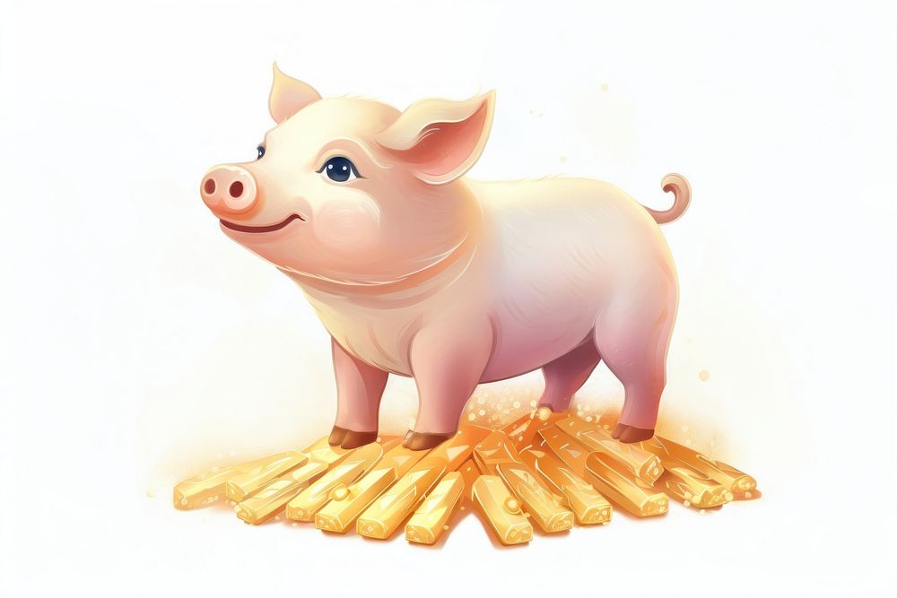 Chinese pig animal mammal representation. AI generated Image by rawpixel.