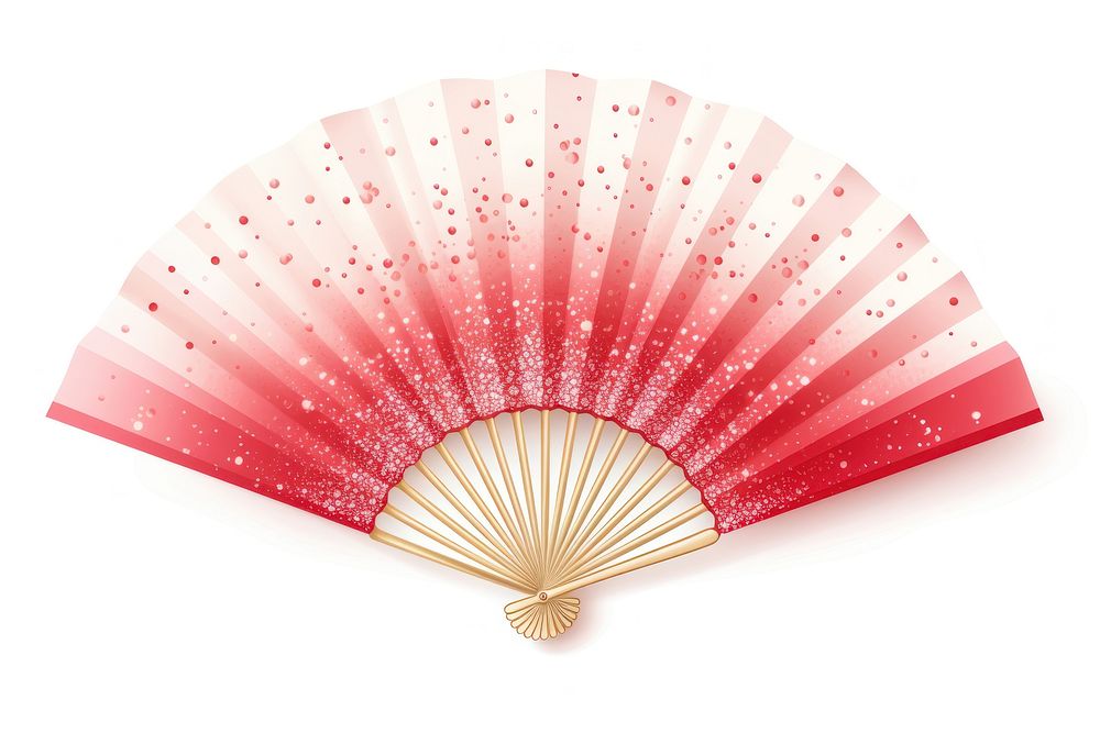 Chinese red traditional fan white background chandelier umbrella. AI generated Image by rawpixel.