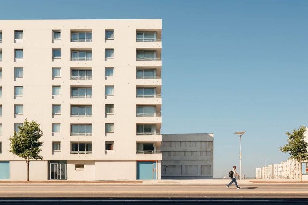 Community apartment architecture building city. AI generated Image by rawpixel.