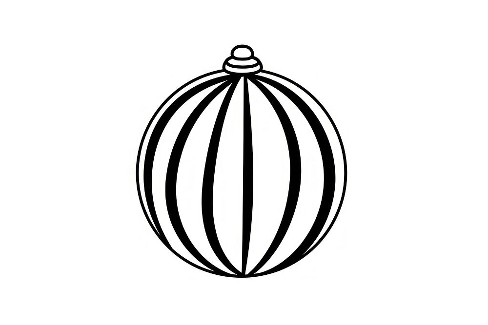 Christmas ball line monochrome freshness. AI generated Image by rawpixel.