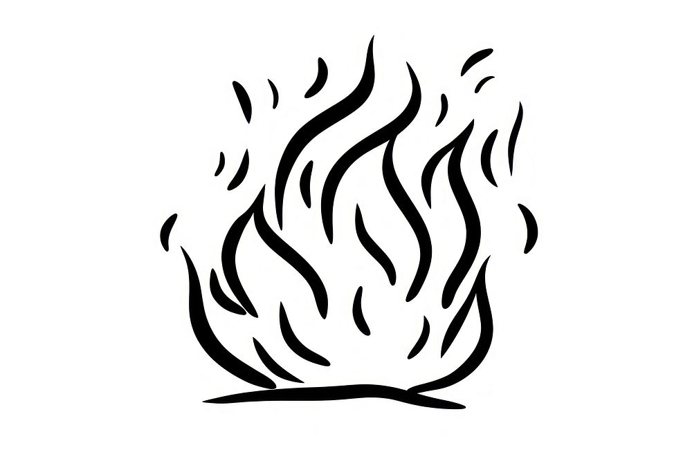 Fire line white background creativity. AI generated Image by rawpixel.