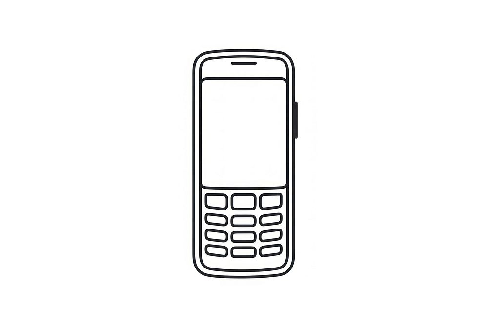 Phone icon white background electronics technology. AI generated Image by rawpixel.