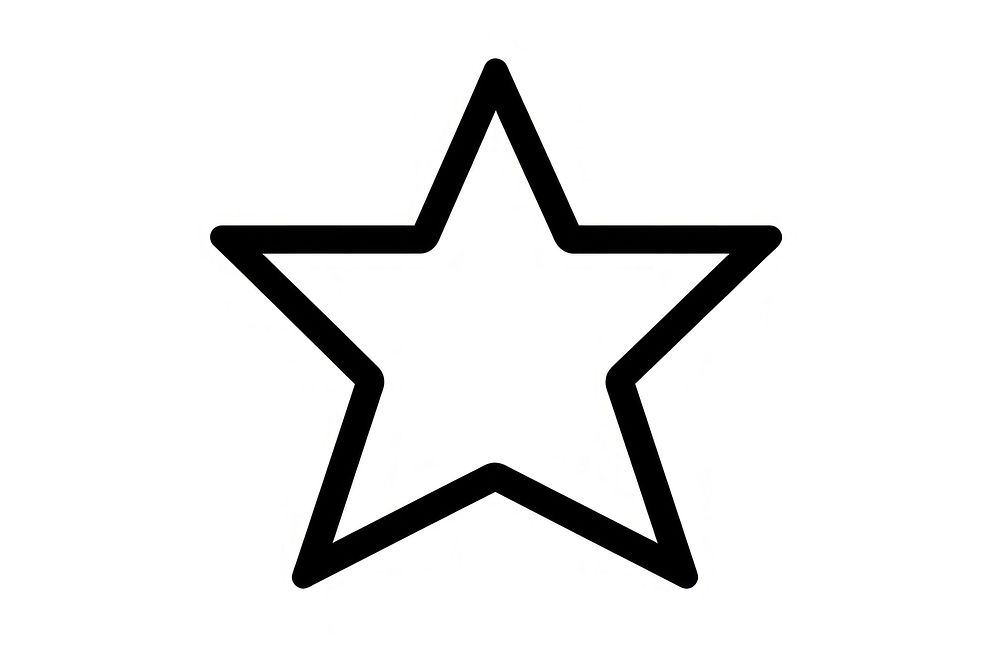 Star symbol black white. AI generated Image by rawpixel.