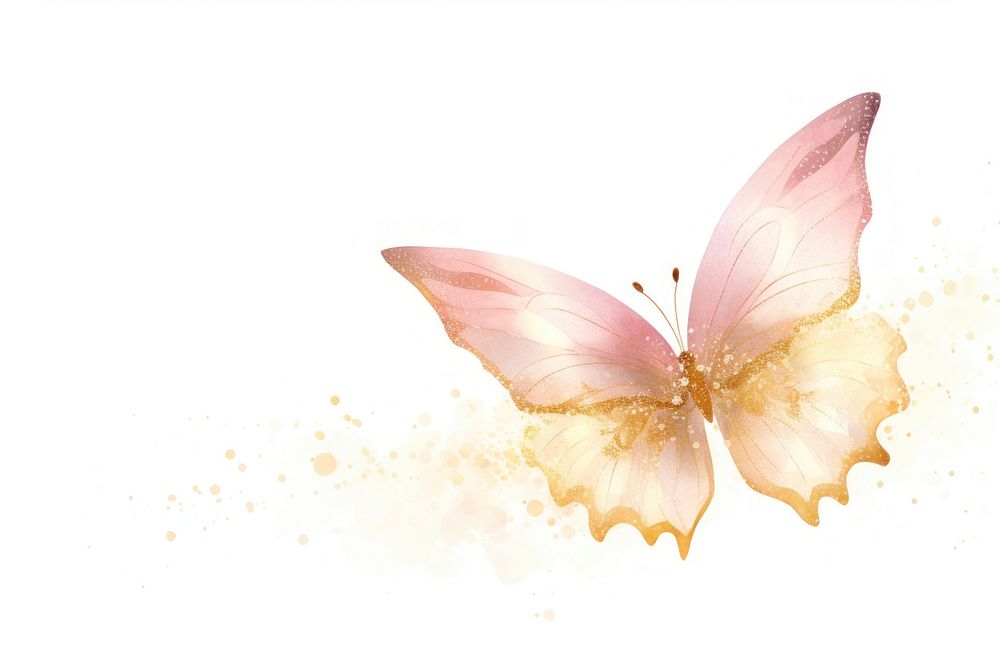 Butterfly flying animal insect petal. AI generated Image by rawpixel.