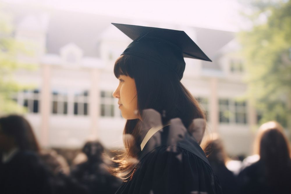 A woman student graduation at school portrait adult intelligence. AI generated Image by rawpixel.