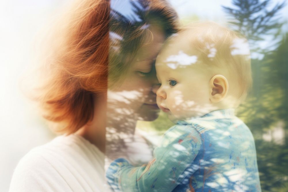 Baby photography portrait kissing. AI generated Image by rawpixel.
