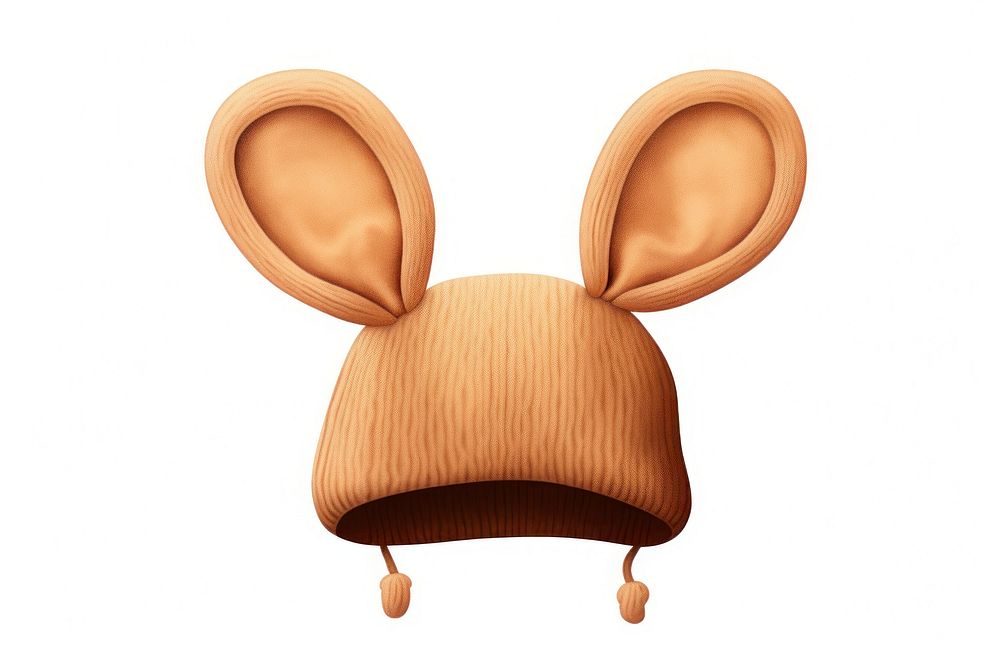 Ears beanie white background representation | Free Photo Illustration