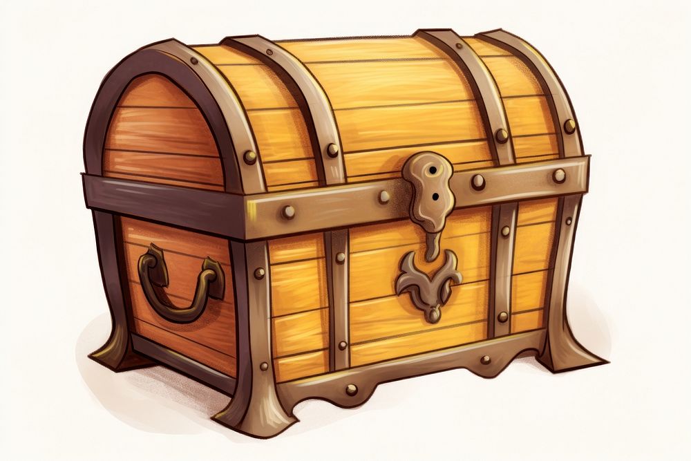 Treasure chest treasure wood architecture. AI generated Image by rawpixel.