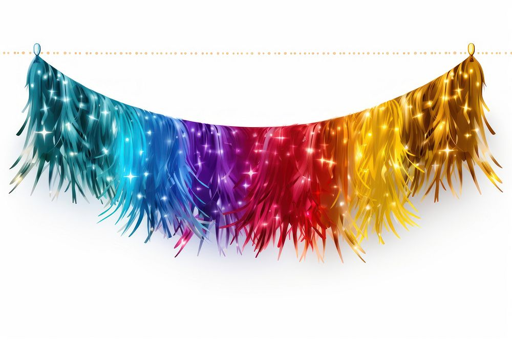 Tinsel fireworks night white background. AI generated Image by rawpixel.