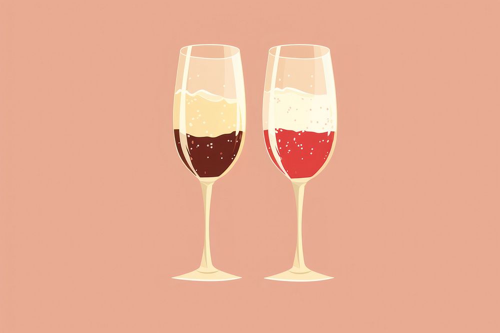 Celebratory toast glass champagne drink. AI generated Image by rawpixel.