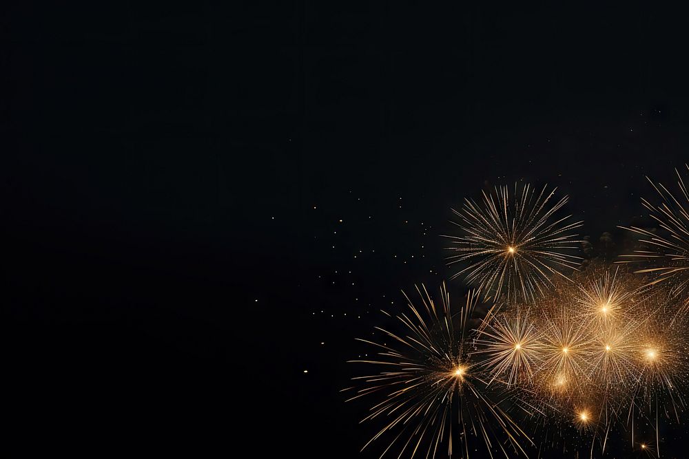 Fireworks display outdoors nature night. AI generated Image by rawpixel.