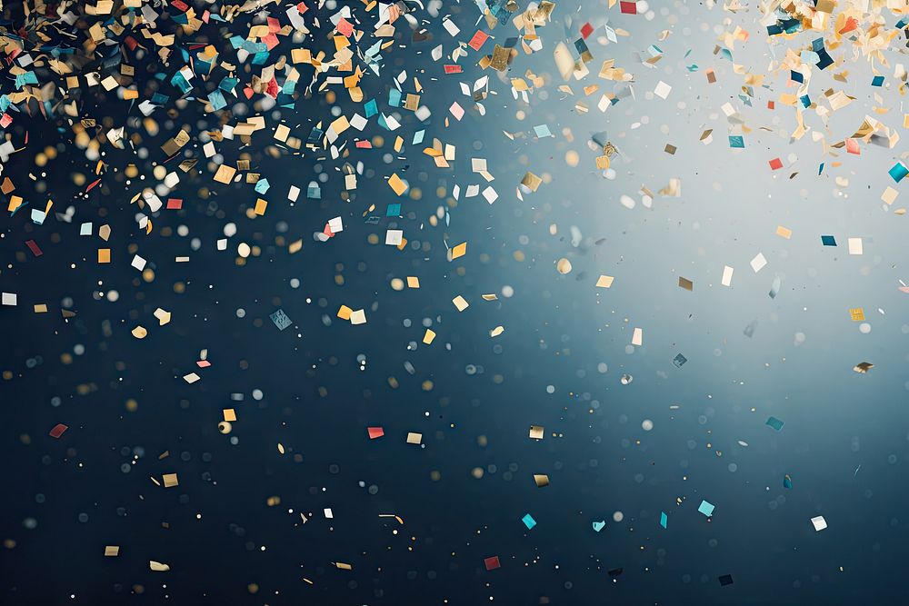 A party crowd celebrating confetti backgrounds illuminated. AI generated Image by rawpixel.