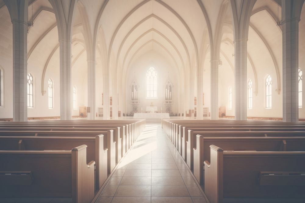 Beautiful church architecture building worship. AI generated Image by rawpixel.