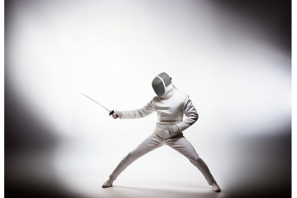Fencing costume sword sports person. AI generated Image by rawpixel.