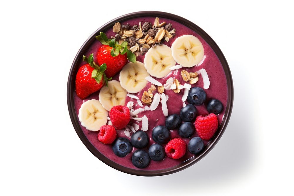 Acai bowl blueberry fruit plant. AI generated Image by rawpixel.