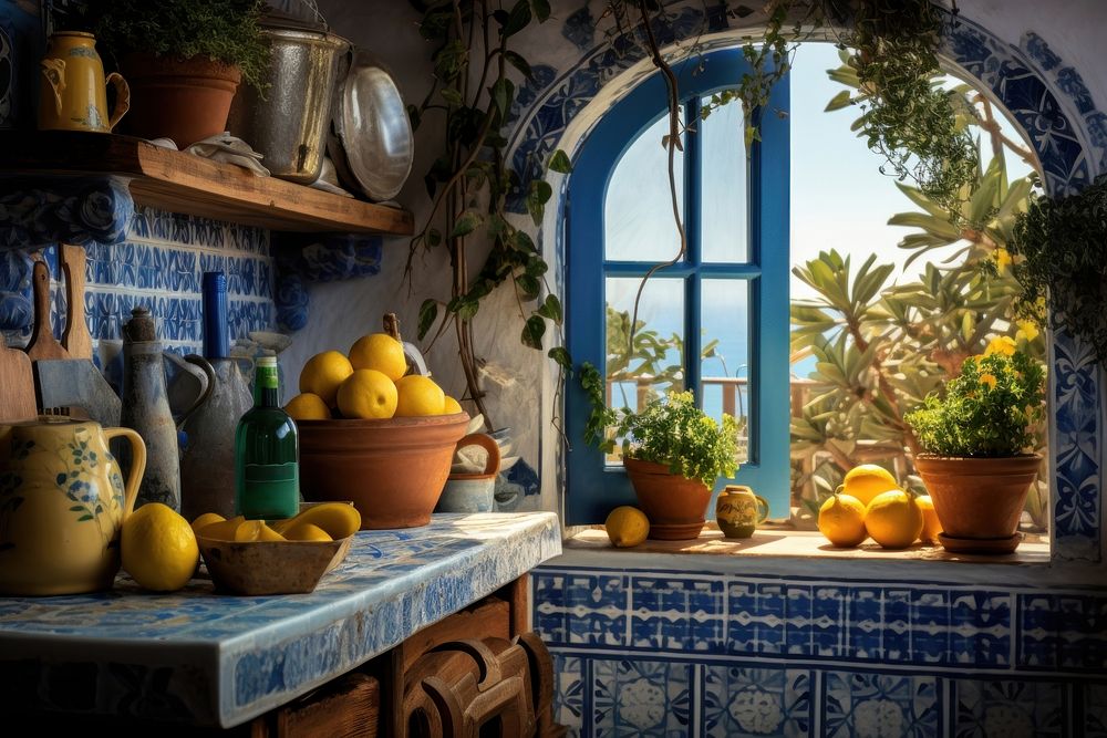 Kitchen grapefruit window lemon. AI generated Image by rawpixel.