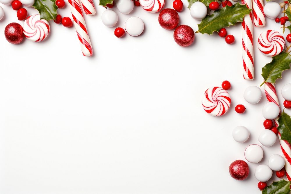 Christmas candy frame backgrounds food confectionery. AI generated Image by rawpixel.