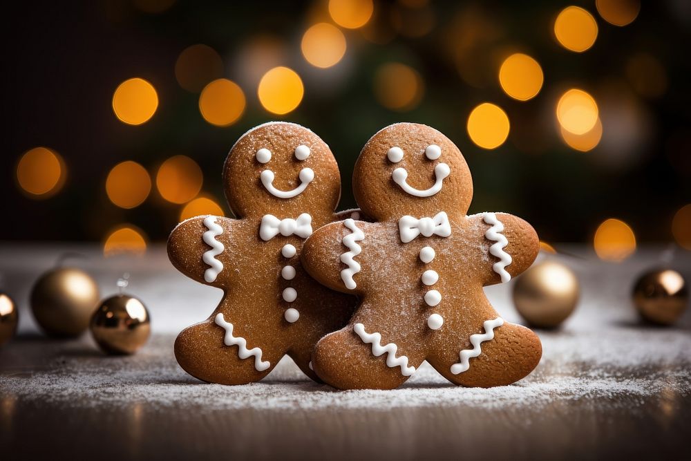 Gingerbreads cookie food representation. AI generated Image by rawpixel.