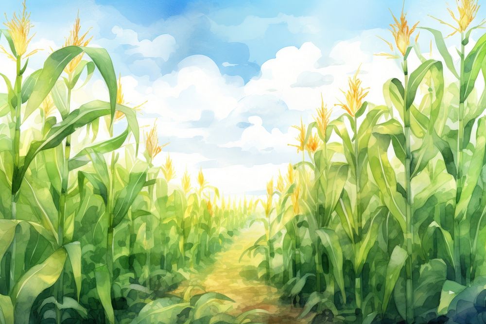 Corn field. AI generated Image by rawpixel.