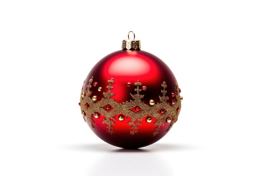 Xmas ha christmas jewelry white background. AI generated Image by rawpixel.