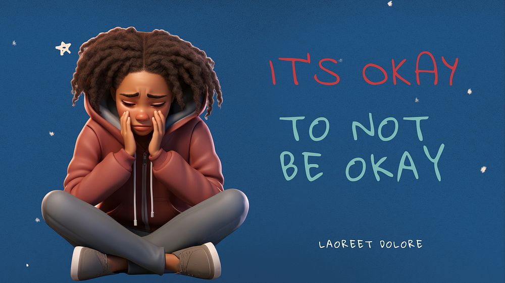 It's ok to not be ok blog banner template