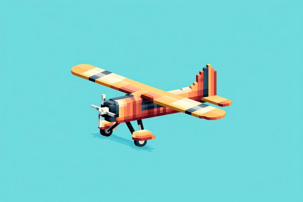 Cute Biplane biplane aircraft airplane. AI generated Image by rawpixel.