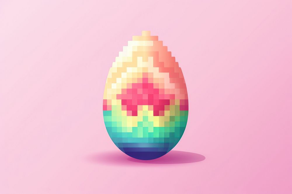 Cute easter egg shape celebration decoration. AI generated Image by rawpixel.