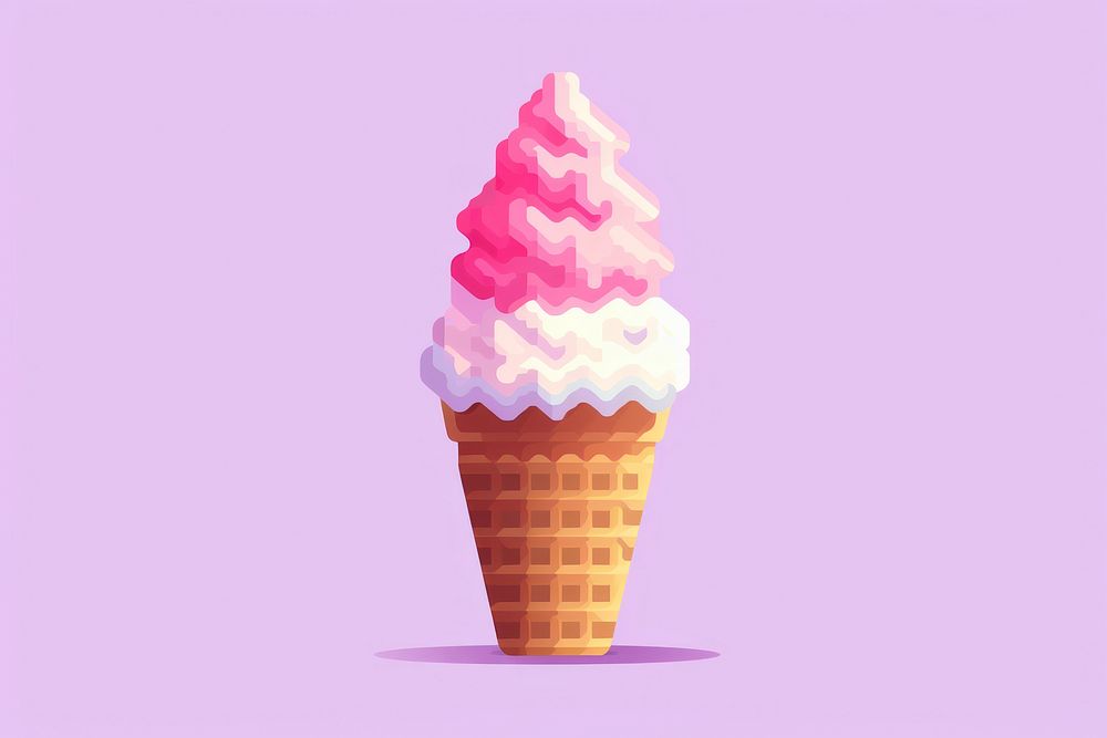 Cute ice cream dessert food freshness. AI generated Image by rawpixel.