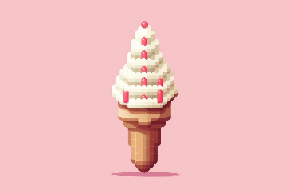 Cute ice cream dessert food chocolate. AI generated Image by rawpixel.