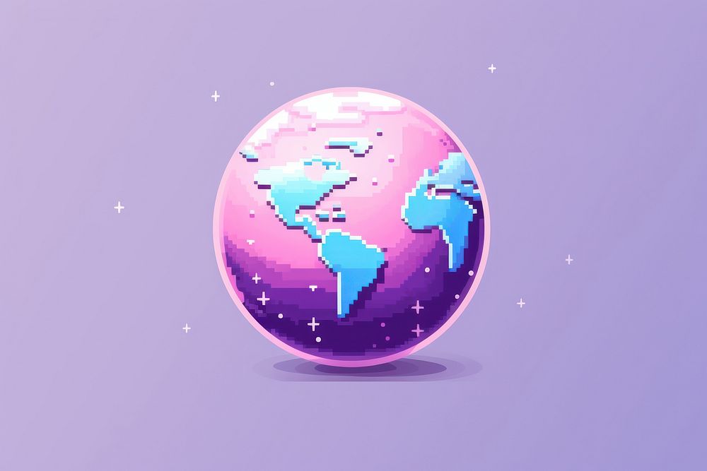 Cute planet cartoon sphere shape globe. AI generated Image by rawpixel.