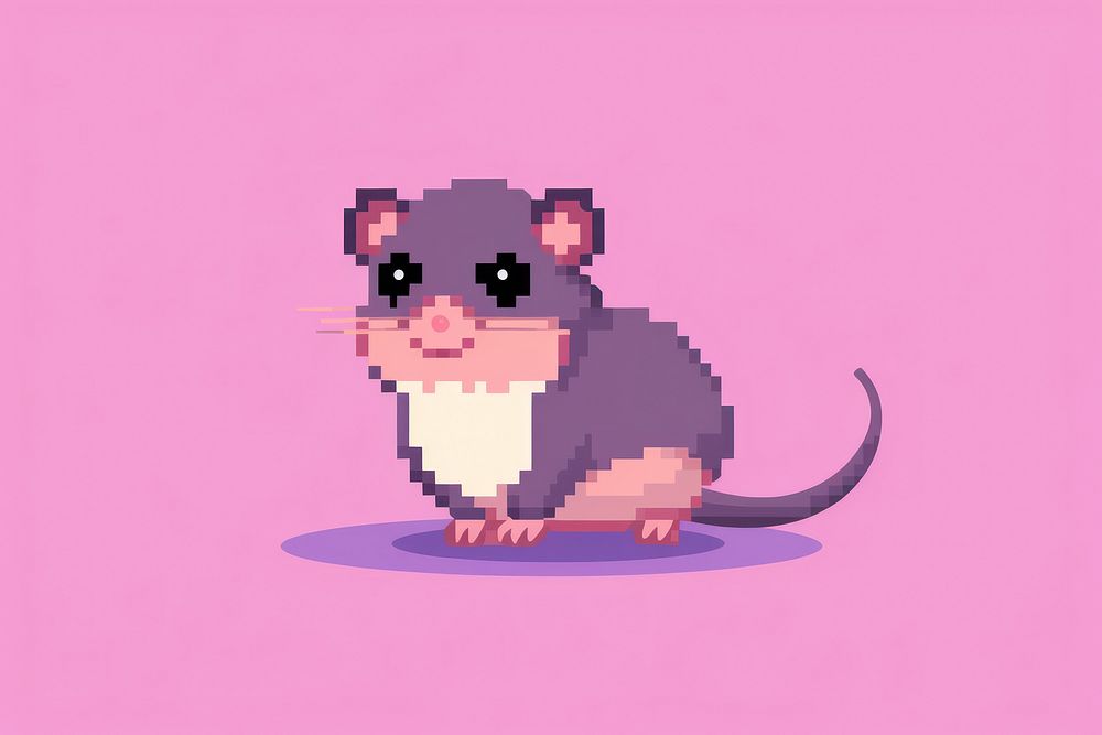 Cute rat animal mammal carnivora. AI generated Image by rawpixel.