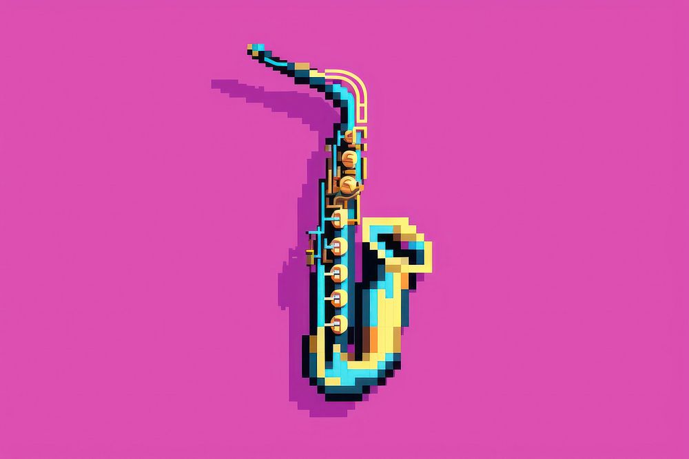 Cute saxophone performance creativity euphonium. AI generated Image by rawpixel.