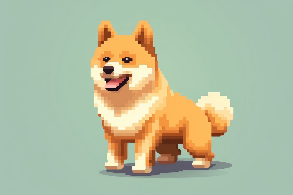 Shiba dog mammal animal pet. AI generated Image by rawpixel.