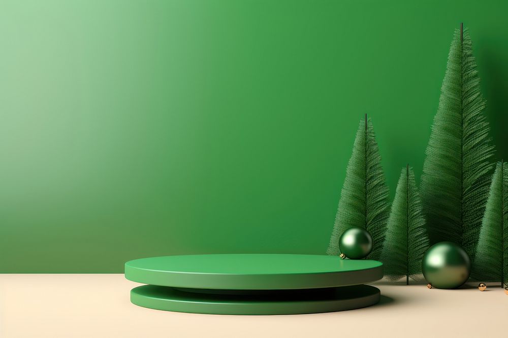 Christmas sale mockup christmas green plant. AI generated Image by rawpixel.