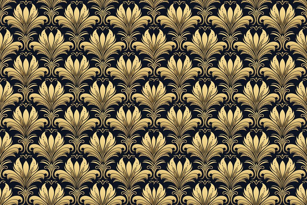 Vintage pattern muted gold backgrounds repetition wallpaper. AI generated Image by rawpixel.