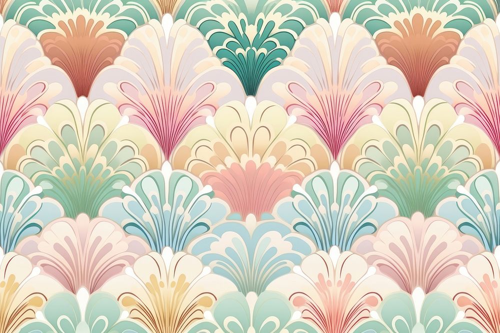 Vintage pattern muted pastel backgrounds repetition creativity. AI generated Image by rawpixel.