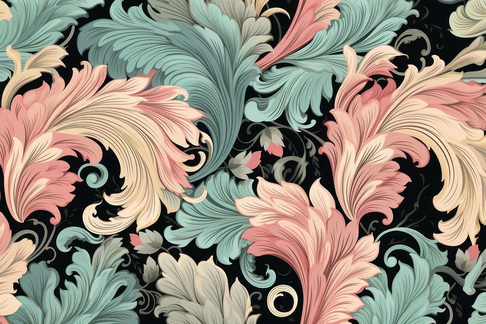 Vintage pattern muted pastel art backgrounds creativity. AI generated Image by rawpixel.