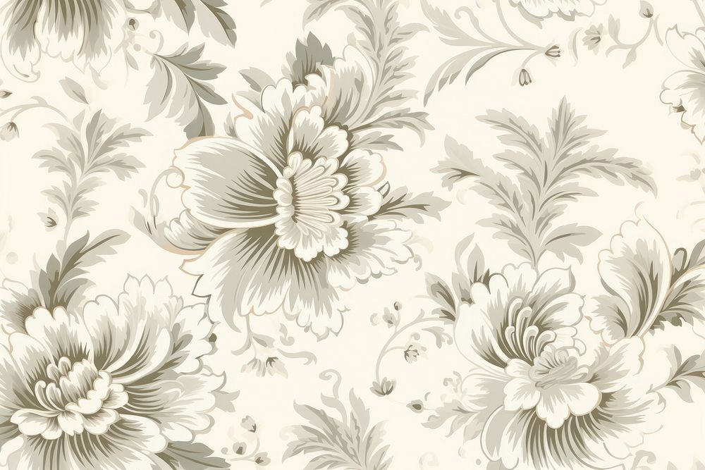 Vintage pattern muted white flower backgrounds fragility. AI generated Image by rawpixel.