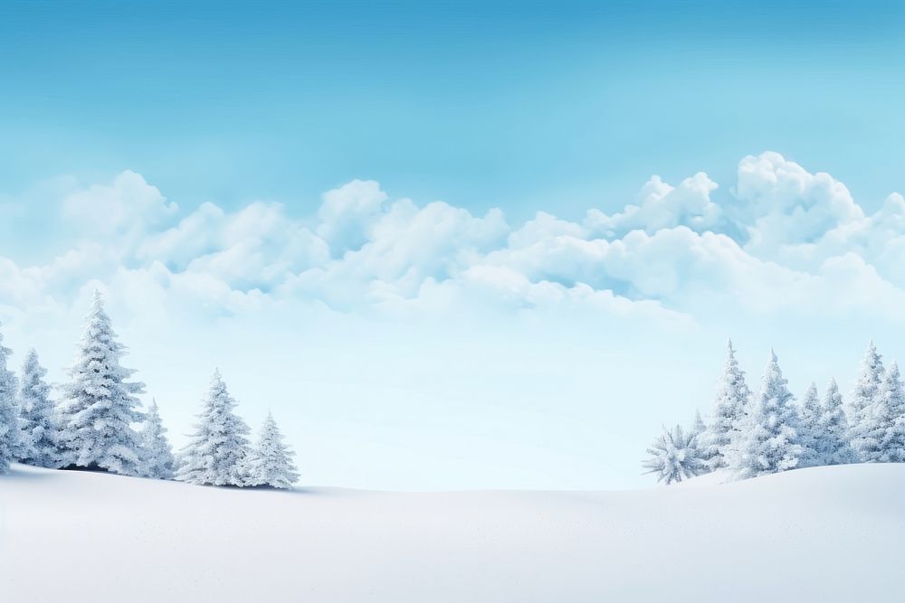 Christmas landscape tree outdoors. AI generated Image by rawpixel.