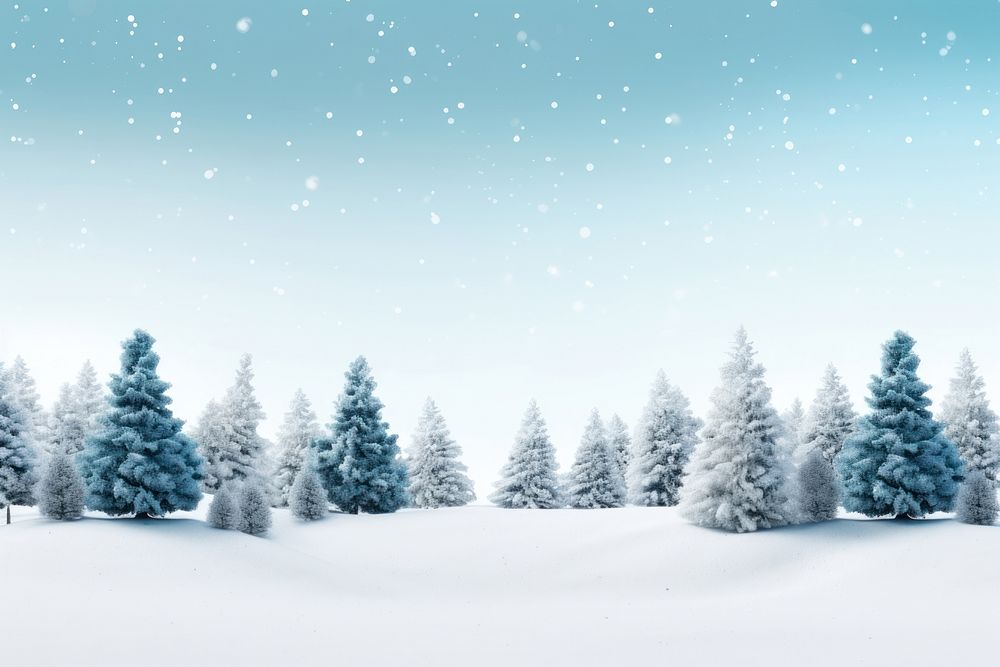 Christmas winter tree land. AI generated Image by rawpixel.