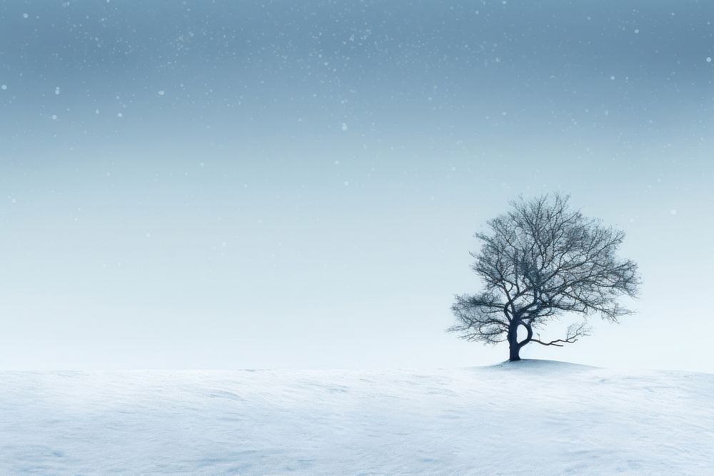 Winter minimal background winter outdoors nature. AI generated Image by rawpixel.