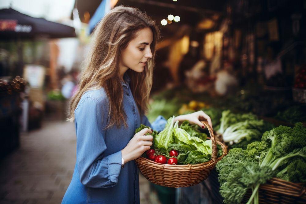 Market food vegetable shopping. AI generated Image by rawpixel.