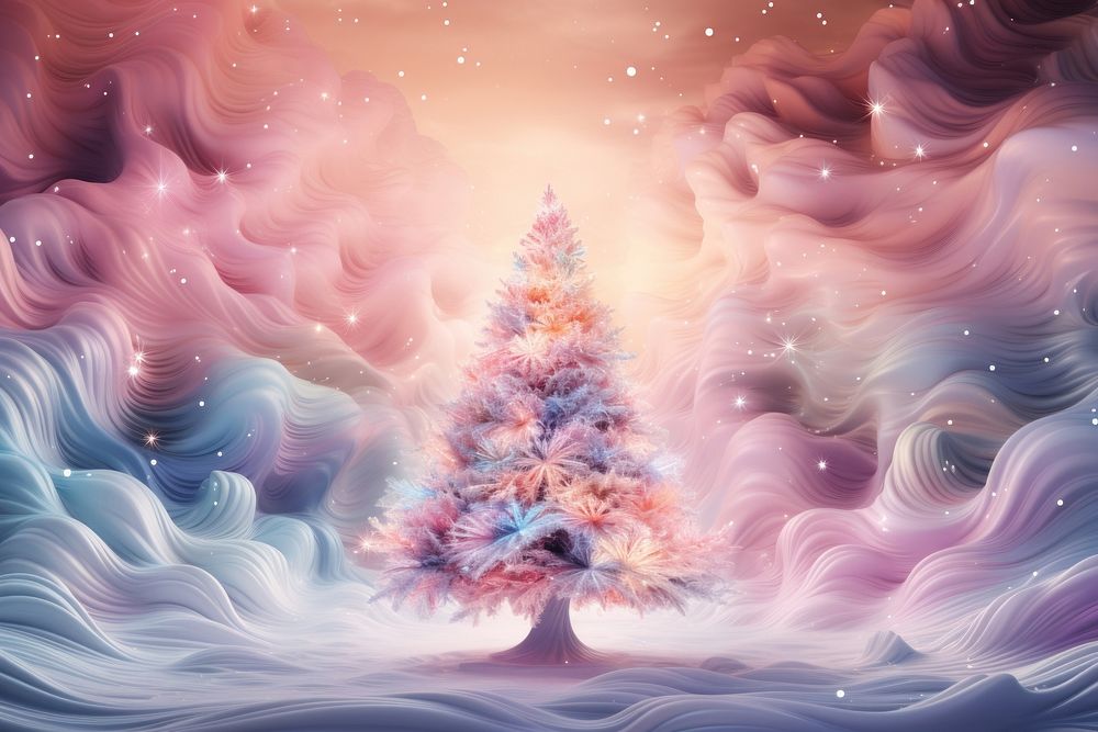 Christmas tree backgrounds abstract. AI generated Image by rawpixel.