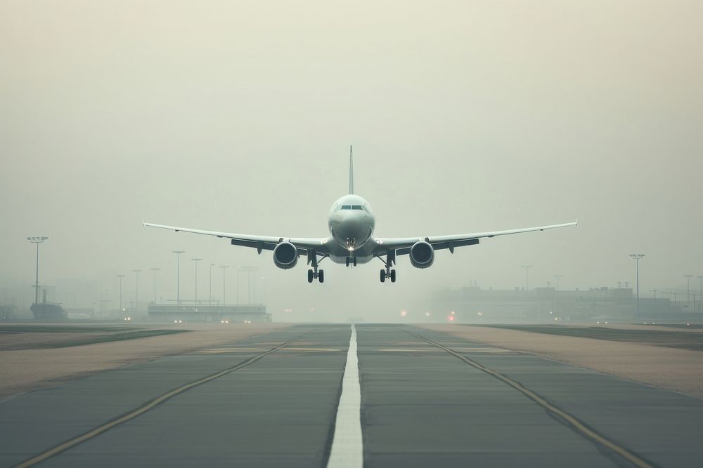 Airplane airplane airport aircraft. AI generated Image by rawpixel.