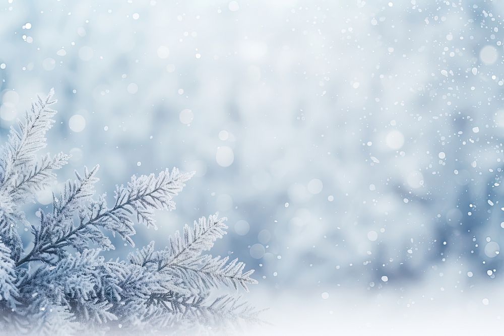 Winter background frost snow. AI generated Image by rawpixel.