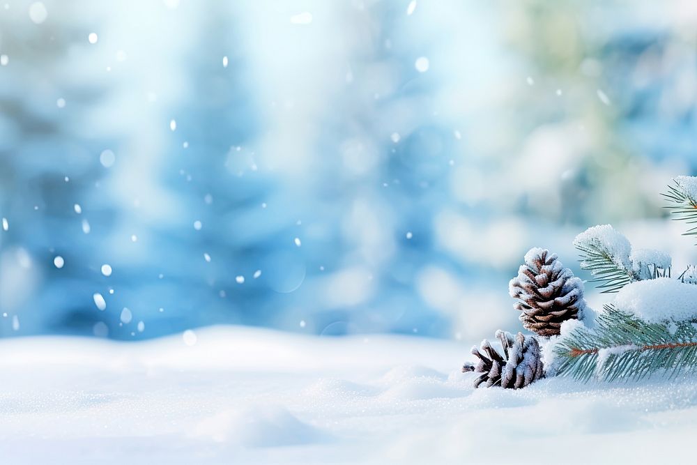 Winter background snow backgrounds. AI generated Image by rawpixel.