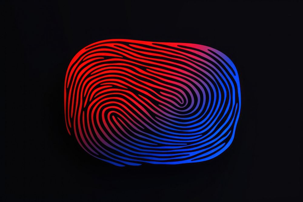 Fingerprint technology pattern light. AI generated Image by rawpixel.