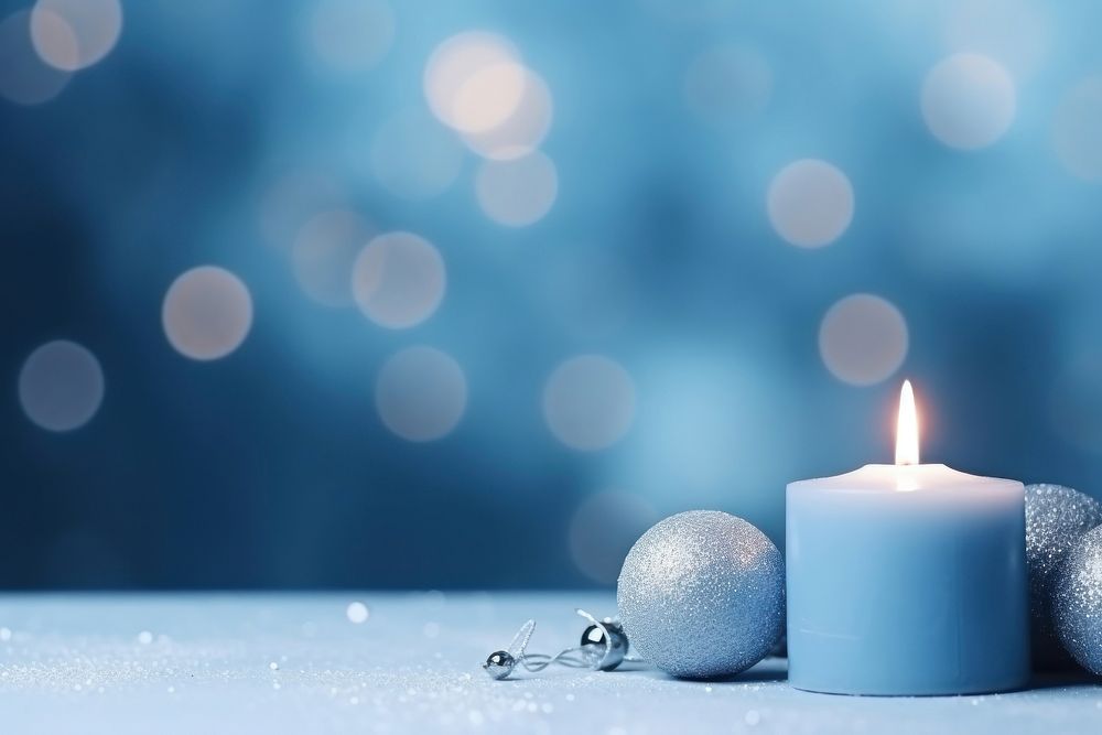 Christmas candle decoration christmas. AI generated Image by rawpixel.