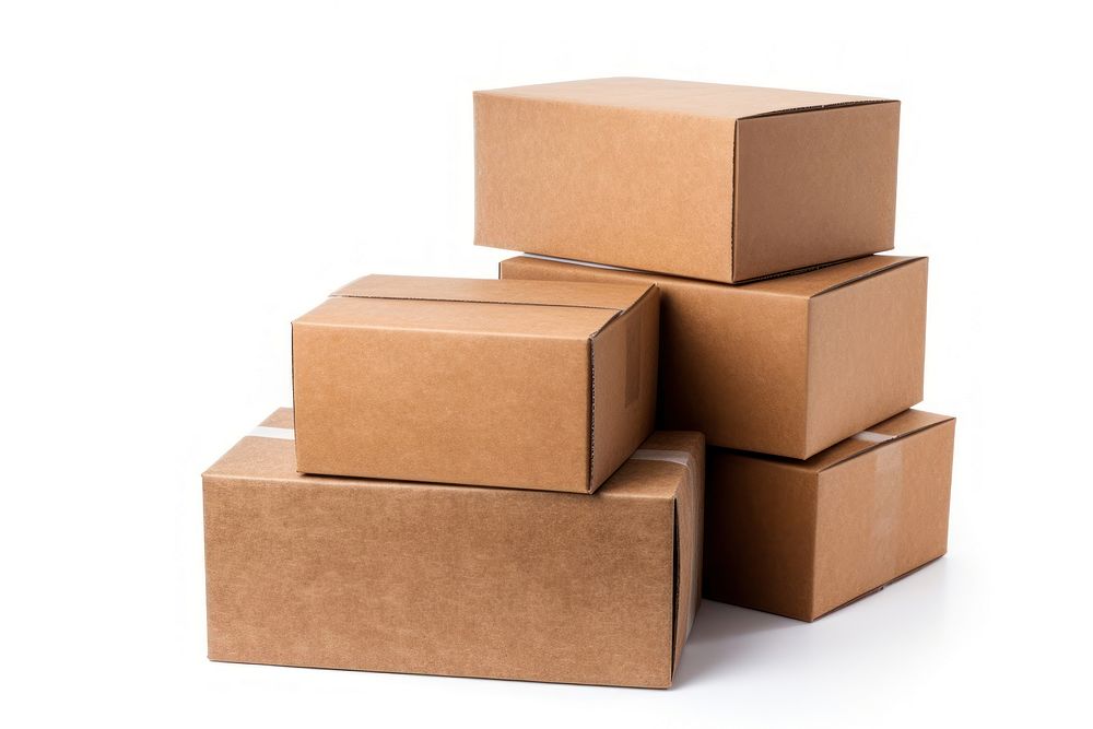 Boxes cardboard carton brown. AI generated Image by rawpixel.